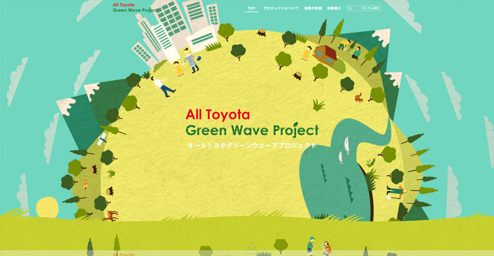 All Toyota Green Wave Projectのサイトトップページ画像