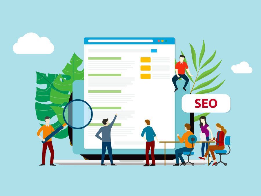 SEOライティングのコツを伝えるイラスト