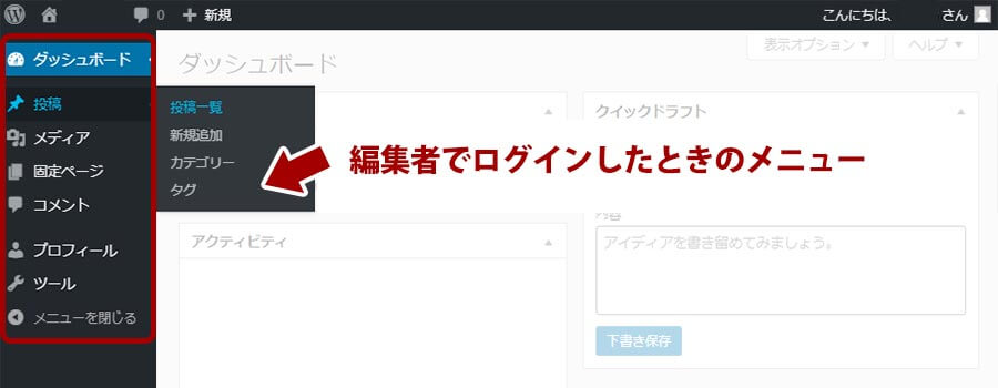 Wordpressで設定が可能なユーザー権限の種類