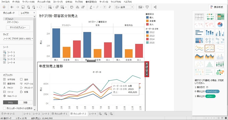 関連するデータのフィルタリング